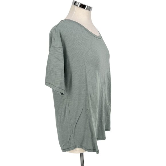 Barefoot Dreams Malibu Collection Slub Jersey Tee Waterfall Size Medium NWT - Picture 5 of 12